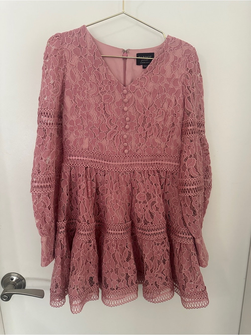 Bardot Junior Pink Lace Special Occasion Dress Size 8 EU 128 Nordstrom